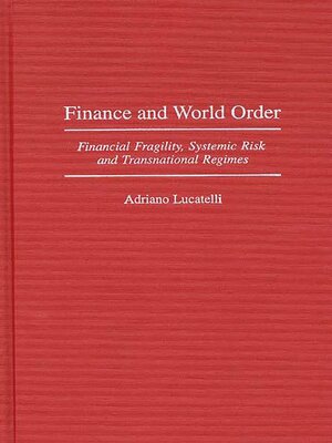 cover image of Finance and World Order